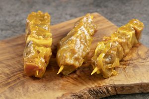 Pork Kebabs Marinated